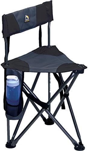 Black Tripod Chair with Padded Lumbar Support