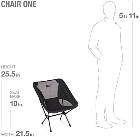 Original collapsible camping chair in black and blue — photo 3