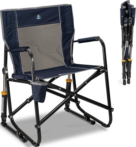Freestyle Rocker Camping Chair in Indigo Blue
