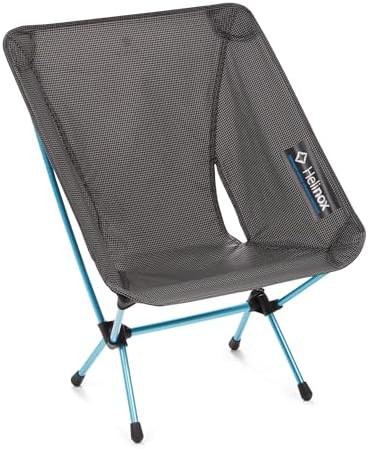 Ultralight compact camping chair in black
