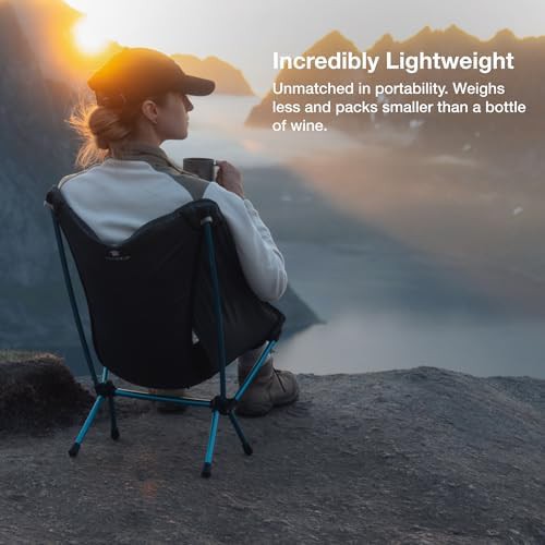 Ultralight compact camping chair in black — photo 4