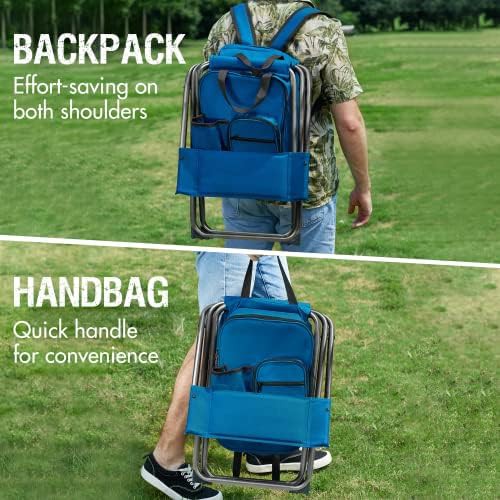 Portable Folding Stool with Cooler Backpack — photo 4