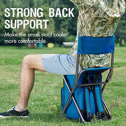 Portable Folding Stool with Cooler Backpack — photo 5