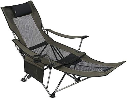 Portable Mesh Chair with Removable Footrest