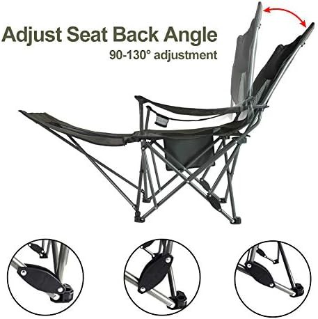 Portable Mesh Chair with Removable Footrest — photo 5