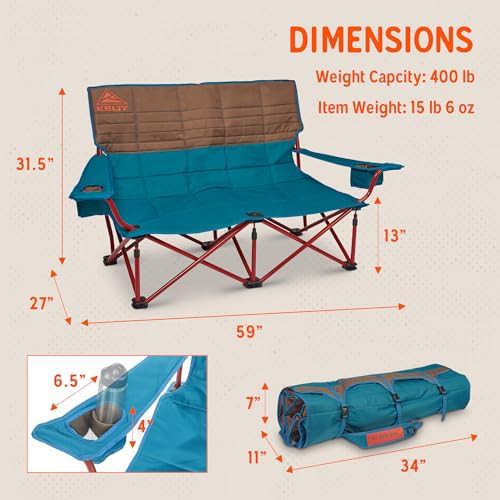 Deep lake low loveseat folding camping chair — photo 3