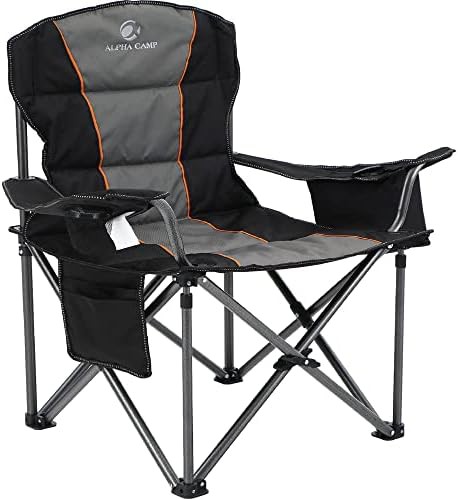 Oversized Fully Padded Chair with Lumbar Support