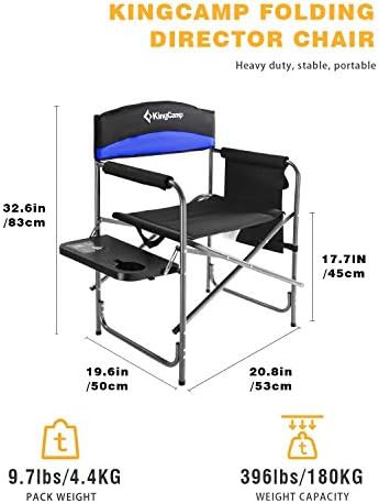Portable folding directors chair with cup holder — photo 3