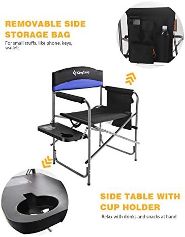 Portable folding directors chair with cup holder — photo 5