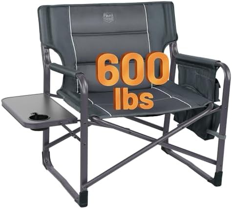 XXL upgraded oversized directors chair gray