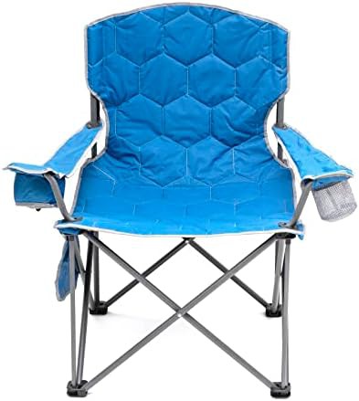 Heated oversized director camping chair