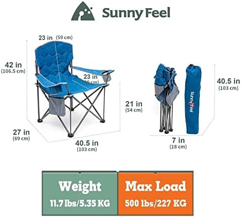 Heated oversized director camping chair — photo 3