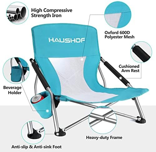 Mesh back low folding beach chair — photo 5
