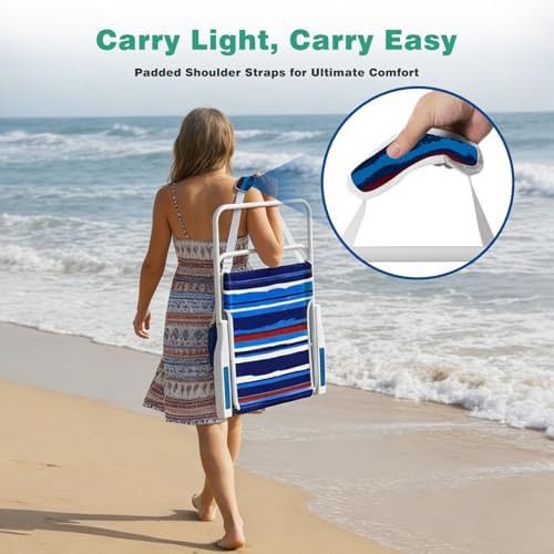 High Seat Folding Beach Chair — photo 3