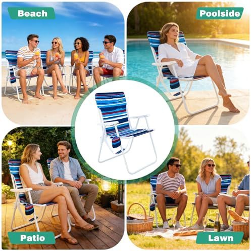 High Seat Folding Beach Chair — photo 5