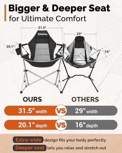 Rocking hammock camping chair for adults — photo 5
