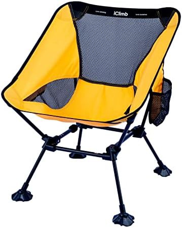 Yellow Ultralight Anti Sinking Compact Chair