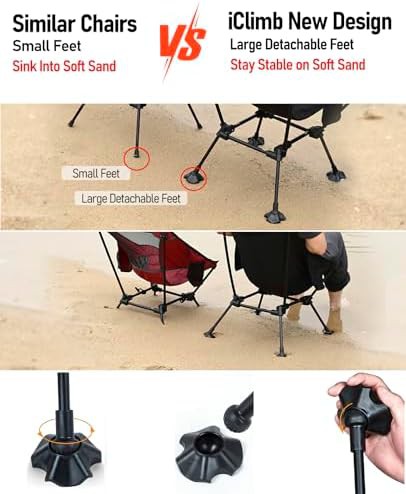Yellow Ultralight Anti Sinking Compact Chair — photo 4