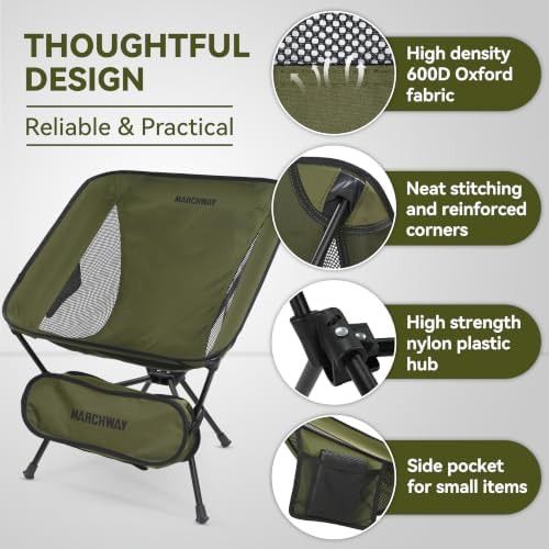 Compact supportive green outdoor chair — photo 5