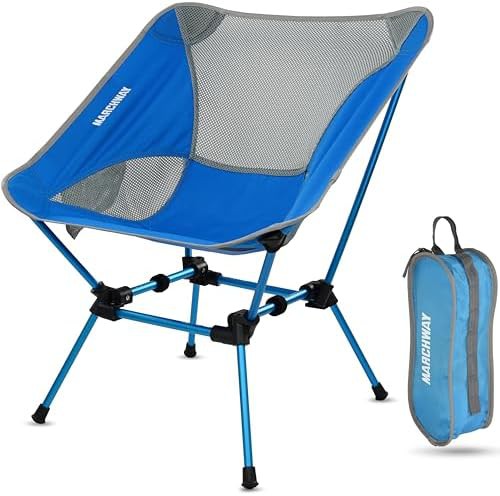 Ultralight bright blue camping chair
