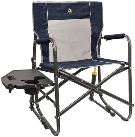 Heathered Indigo Rocker with Side Table