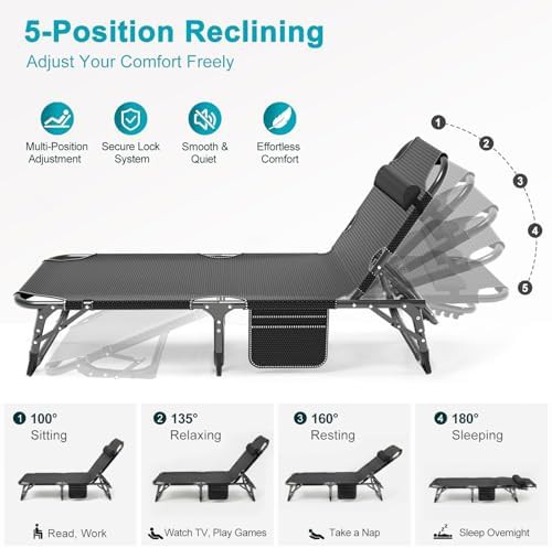 Five Position Chaise Lounge Chair — photo 3