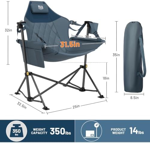 Hammock camping chair portable oversized swinging — photo 3
