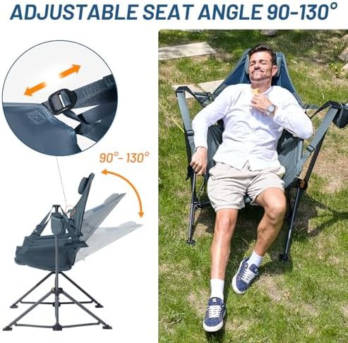 Hammock camping chair portable oversized swinging — photo 5