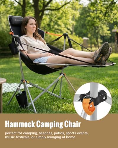 Hammock chair with integrated footrest — photo 3