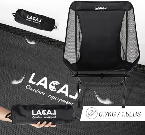 Gotop ultra light black aluminum camping chair — photo 3