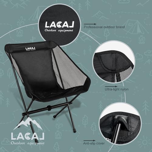 Gotop ultra light black aluminum camping chair — photo 4
