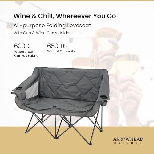 Duo camping chair loveseat portable — photo 3
