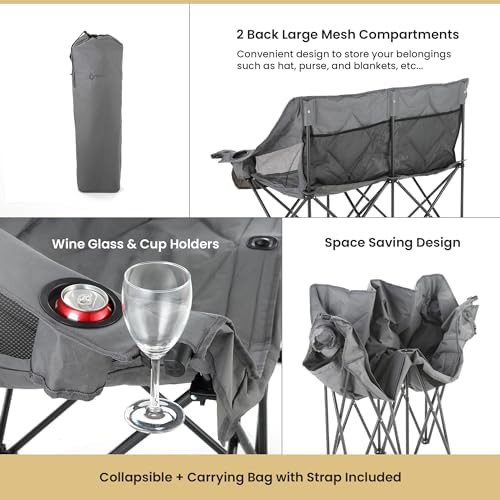 Duo camping chair loveseat portable — photo 5