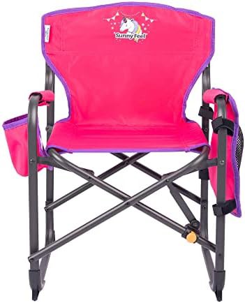 Kids pink folding outdoor camping chair