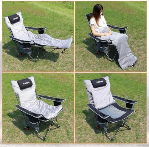 Black reclining chair with removable footrest — photo 5