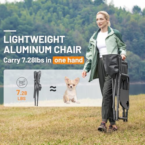 Aluminum oversized directors chair gray — photo 4