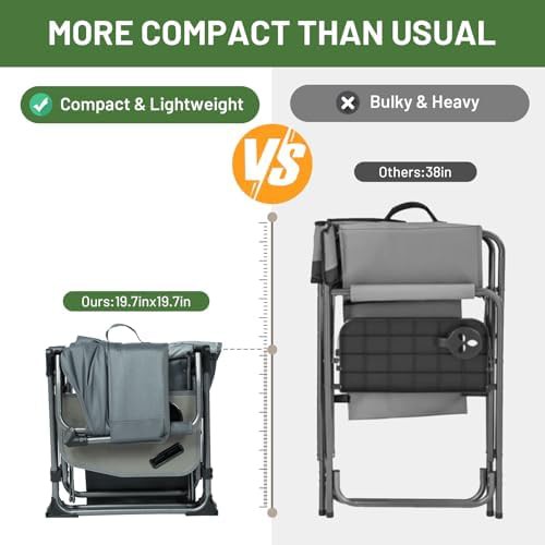 Heavy duty portable directors camping chair — photo 5