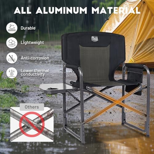 Aluminum oversized directors chair black 2 pack — photo 5