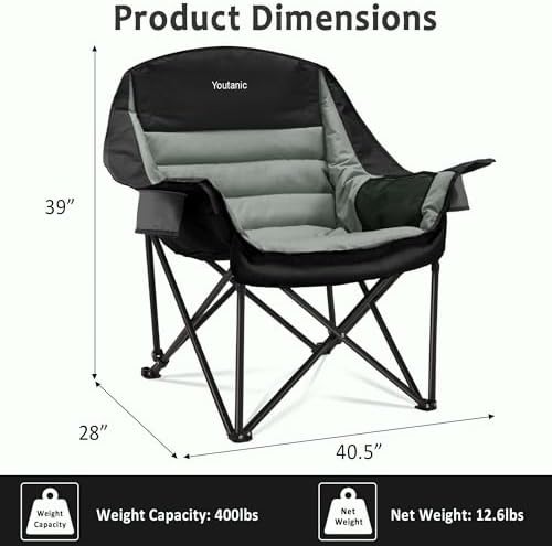Oversized Portable Folding Camping Chair — photo 3