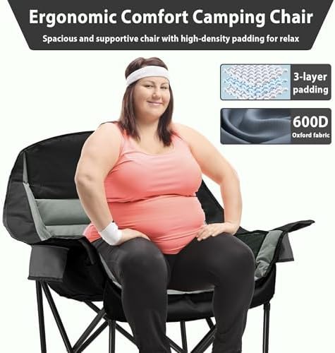 Oversized Portable Folding Camping Chair — photo 4