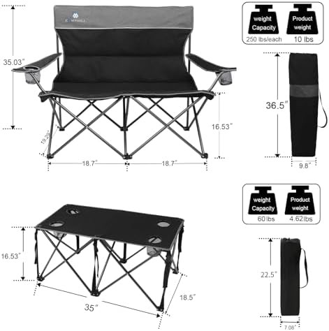 Collapsible Sofa and Single Chair Combo Set — photo 3