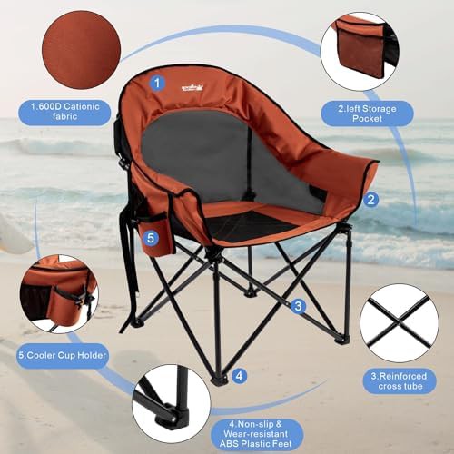 XL oversized cooling mesh camping chair — photo 5