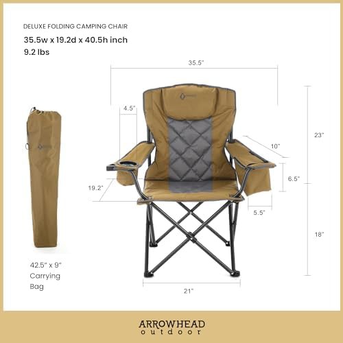 Portable deluxe folding camp quad chair — photo 3