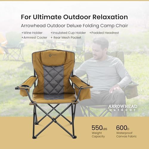Portable deluxe folding camp quad chair — photo 4