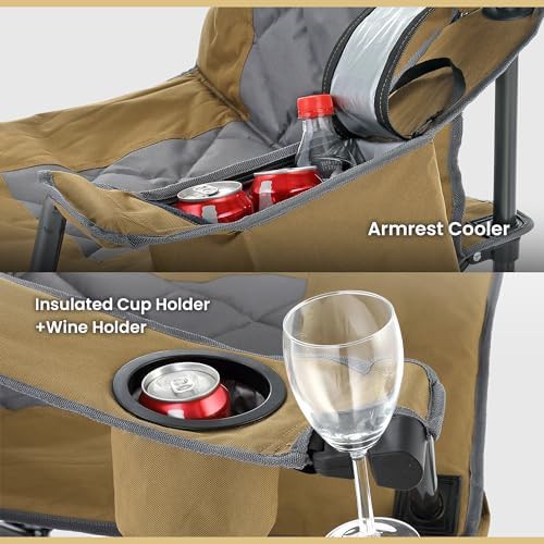 Portable deluxe folding camp quad chair — photo 5