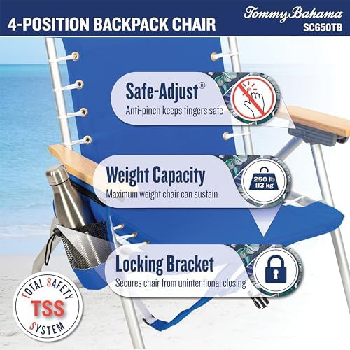 Blue Palms High Boy Backpack Beach Chair — photo 4