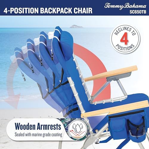 Blue Palms High Boy Backpack Beach Chair — photo 5