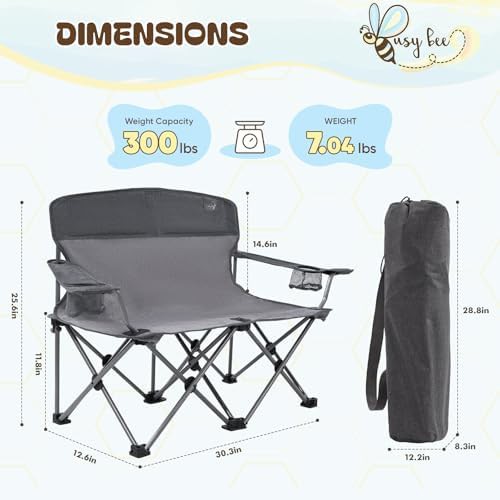 Kids Wide Loveseat Camping Chair — photo 3