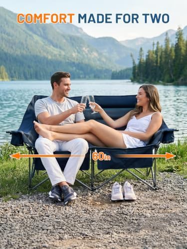 Double camping chair heavy duty outdoor — photo 3