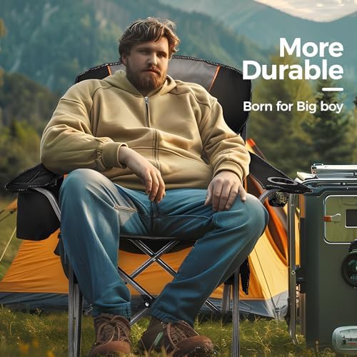 Oversized Fully Padded Camping Chairs Two Pack — photo 5